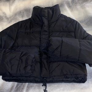 SHEIN Black Puffer Jacket